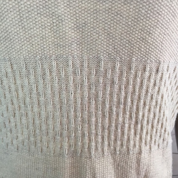 Sonoma Petite PM Pale Ecru Sweater NWT $36 Beautiful Te - Picture 3 of 7